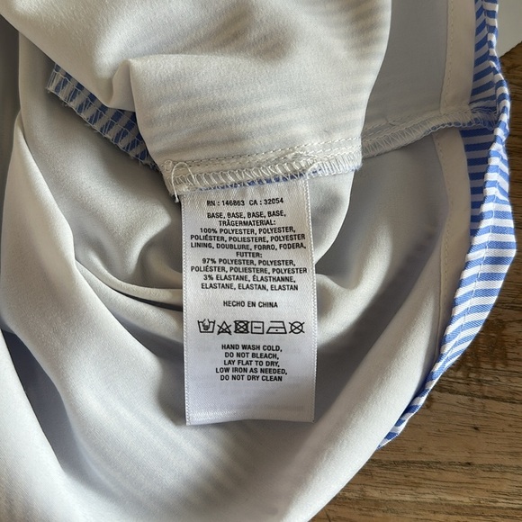 Anthropologie X Mare Mare Blue & White Striped Shirtdress – Size Small – EUC - Picture 8 of 8